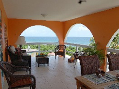 Vieques PR villa rental: Hilltop Hacienda outdoor dining