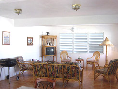 Vieques PR villa rental upper living room