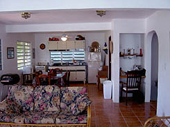 Vieques PR villa rental living room